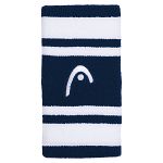 Head Striped Wristband 5'' Navy / White - 2 szt.